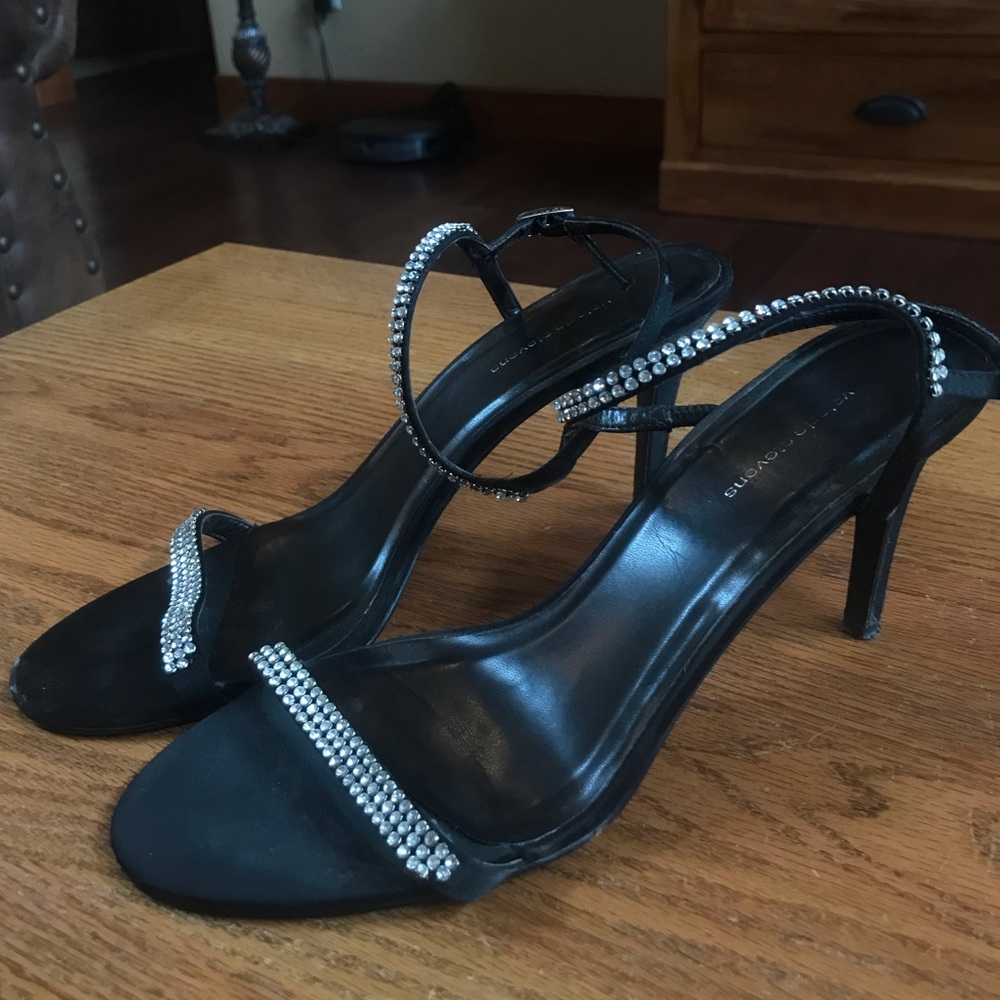 Sexy Crystal Black Little Heels